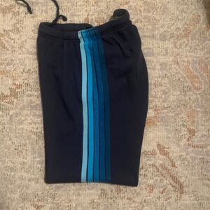 AVIATOR NATION CLASSIC 5 STRIPE COLLECTION SWEATPANTS - NAVY BLUE